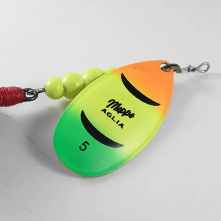 Mepps Aglia 5 dressed Lippa, Fire Tiger, 14g, Karvahuisku, #1758