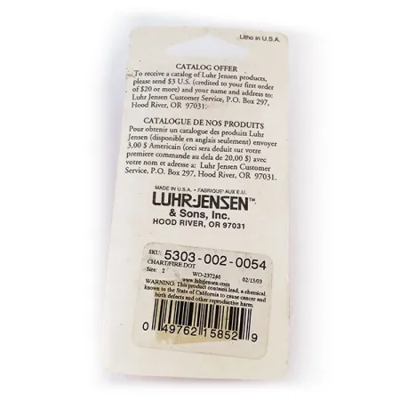 Luhr Jensen Loco 2 UV Lusikka, Keltainen/Punainen/Nikkeli, 7g, UV, #10000