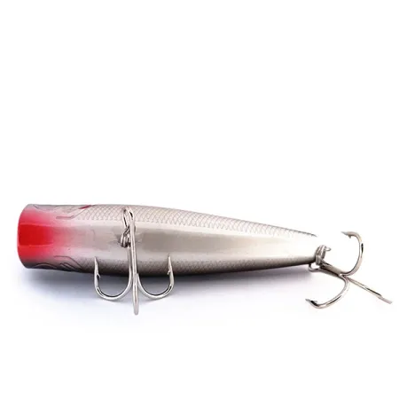 Bass Pro Shops XTS Popper, Antrasiitti Hopea, 10,5g, Räminä, #10016