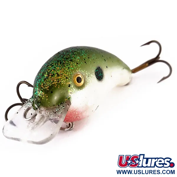 Strike King square bill Vaappu, Vihreä-kulta, 7g, Squarebill, #10026