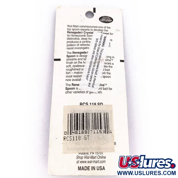 Renegade Crystalina Spoon Lusikka, Oranssi/Musta, 7g, Kenno, #10039