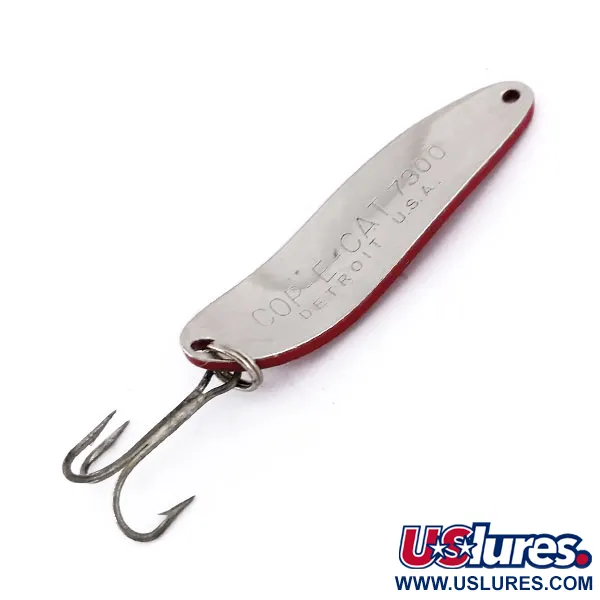 Dardevle Cop-E-Cat 7300 Lusikka, Puna/Valko/Nikkeli, 14g, #10056