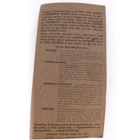 Hopkins Shorty 75 Metallijigi, Vasaroitu nikkeli, 21g, RST, #10069