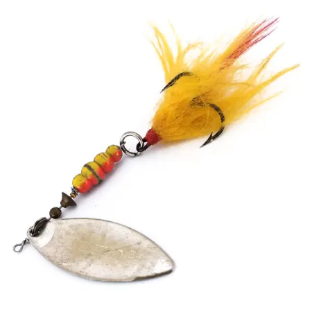 Mepps Aglia Long 4 Dressed Lippa, Hopea, 17g, Pajunlehti, #10073