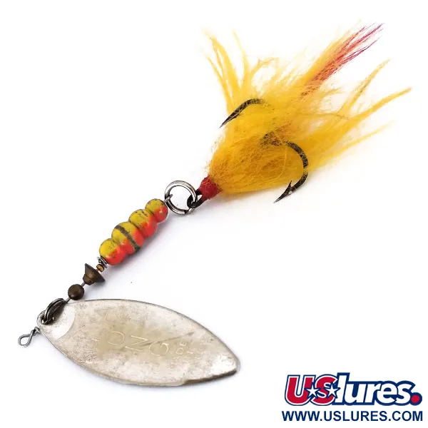 Mepps Aglia Long 4 Dressed Lippa, Hopea, 17g, Pajunlehti, #10073