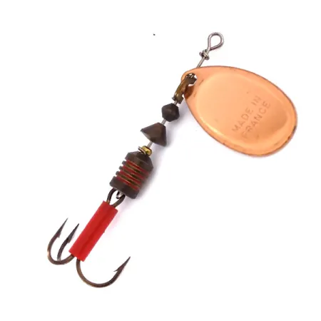 Mepps Aglia 2 Lippa, Kupari, 4.5g, punainen iskupiste, #10082