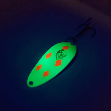 Eppinger Dardevle Devle Dog 5300 UV Lusikka, Kelta/Pun, 10g, UV, #10084