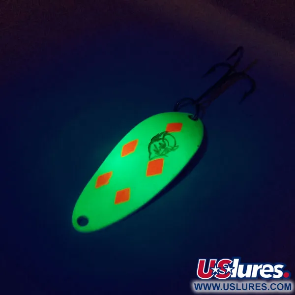 Eppinger Dardevle Devle Dog 5300 UV Lusikka, Kelta/Pun, 10g, UV, #10084