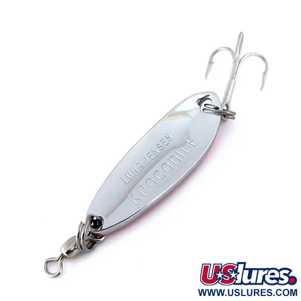 Luhr Jensen Krocodile Lusikka, Nickel/Orange, 9g, Prässätty, #10125