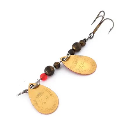 Thomas Double Spinn Lippauistin, Kulta / Punainen, 5g, USA, #10133