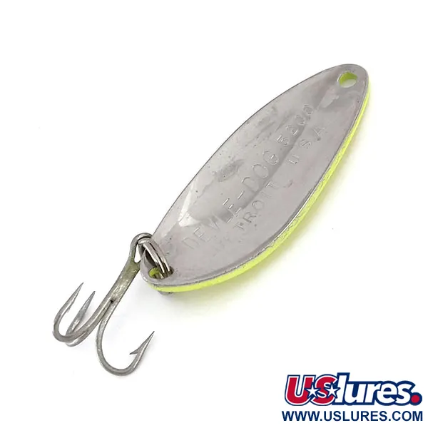 Eppinger Dardevle Devle Dog 5200 UV Lusikka, Kelt/Pun/Nik, 7g, #10162