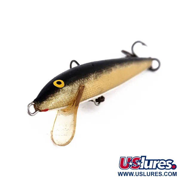 Rapala Original Floater F9 Vaappu, G (Gold), 4g, Balsa, #10171