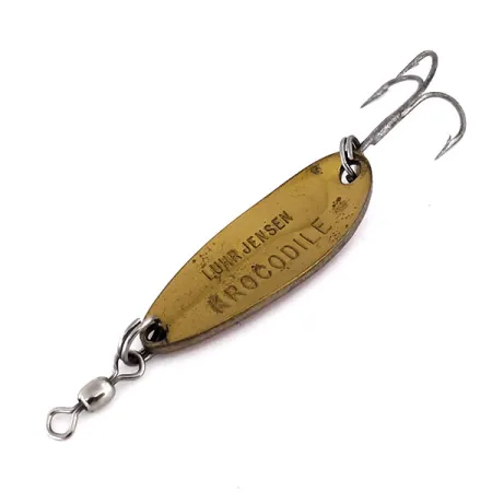 Luhr Jensen Krocodile Lusikka, Vasaroitu messinki/Oranssi, 9g, #10184