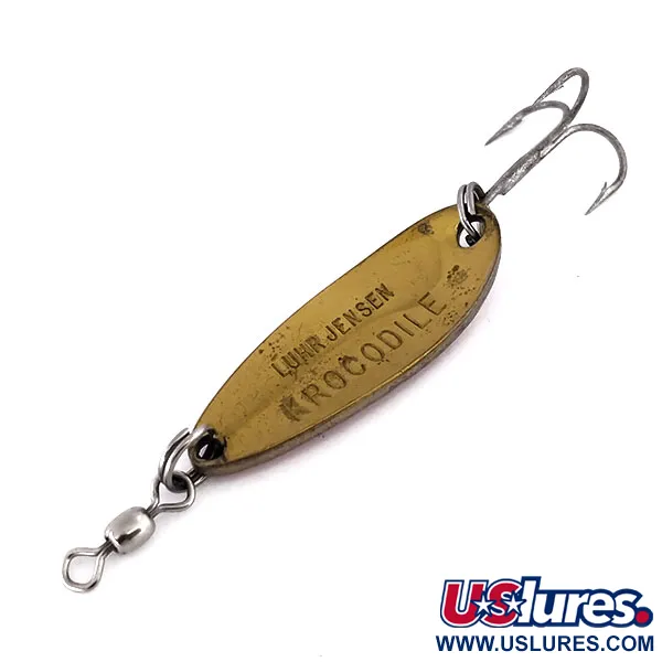 Luhr Jensen Krocodile Lusikka, Vasaroitu messinki/Oranssi, 9g, #10184