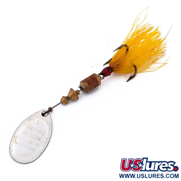 Mepps Aglia 2 dressed Lippa, Vihreä Metalli, 4,7g, Koukku, #10197