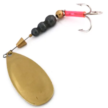 Vintage Mepps Comet 5 Lippa, Messinki, 8cm, Vaaleanpunainen, #10199