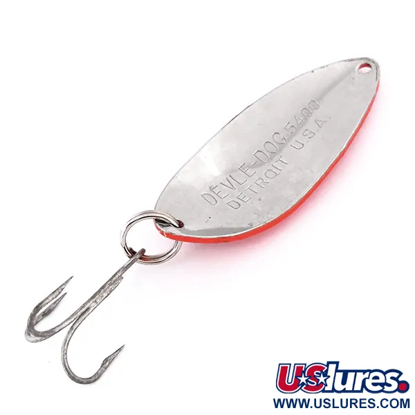 Dardevle Devle Dog 5400 Lusikka, Fluo-punainen, 14g, Glow, #10211