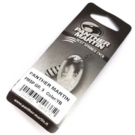 Panther Martin 9 Lippa, Keltainen/Musta, 11g, Akselikiinnitys, #10246