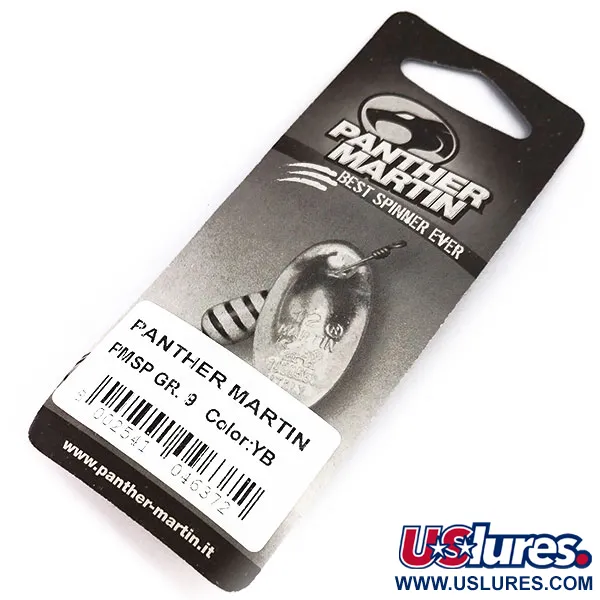 Panther Martin 9 Lippa, Keltainen/Musta, 11g, Akselikiinnitys, #10246
