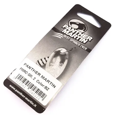 Panther Martin 2 Lippa, Musta / Kulta, 2.5g, In-line-lehti, #10248