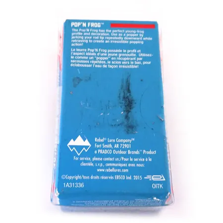 Rebel Pop'N Frog Popper, Vihreä Sammakko, 7g, Kovera Suu, #10286