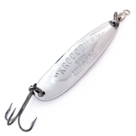 Luhr Jensen Krocodile Die #4 Lusikka, Nikkeli / Sininen, 19g, USA, #10296