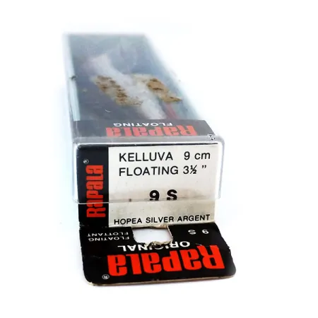 Rapala Original Floater F9 Vaappu, S (Silver), 4g, Balsa, #10319