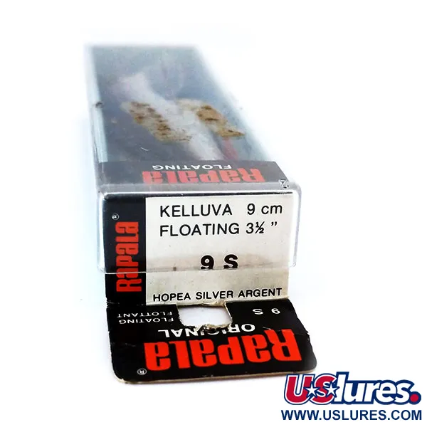 Rapala Original Floater F9 Vaappu, S (Silver), 4g, Balsa, #10319