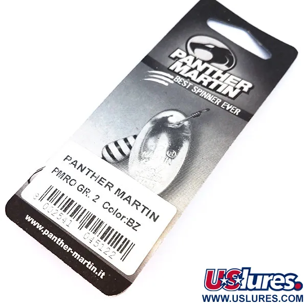 Panther Martin 2 Lippauistin, Musta, 2,5g, In-Line, #10322