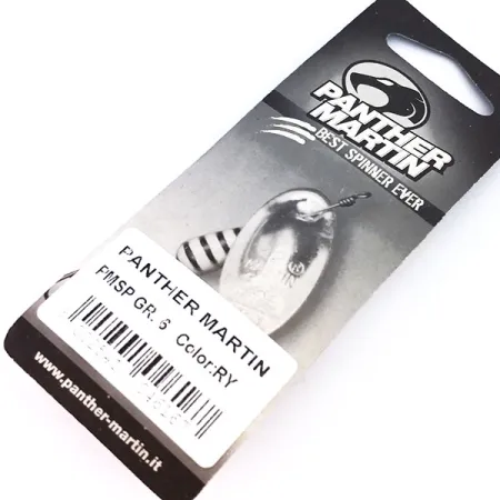 Panther Martin 6 Lippa, Puna-keltainen, 6g, Runkoon Kiinnitetty, #10323