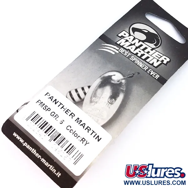 Panther Martin 6 Lippa, Puna-keltainen, 6g, Runkoon Kiinnitetty, #10323