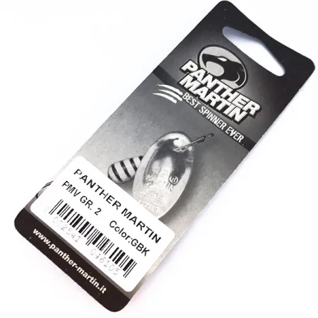 Panther Martin 2 Lippa, Kulta / Musta, 2.5g, Akseli läpi lehden, #10328