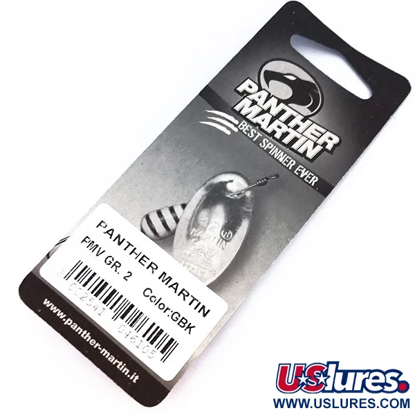 Panther Martin 2 Lippa, Kulta / Musta, 2.5g, Akseli läpi lehden, #10328