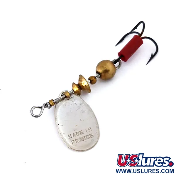 Mepps Aglia 0 Lippa, Hopea, 2.5g, Klassinen Lehti, #10339