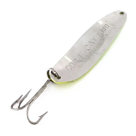 Dardevle Cop-E-Cat 7300 UV Lusikka, Keltainen/Vihreä/Nikkeli, 10g, UV, #10360