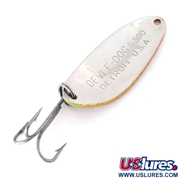 Eppinger Dardevle Devle Dog 5300 UV Lusikka, Keltainen/Oranssi, 10g, #10361