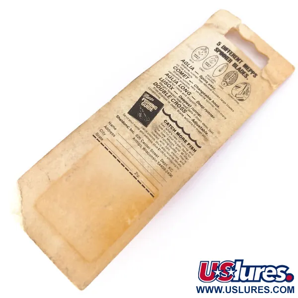 Mepps Aglia 3 Lippa, Kulta, 7g, Punainen Letku, #10381