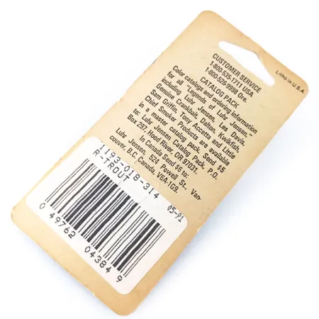 Luhr Jensen Hus-lure Lusikka, Kirjolohi/Nikkeli, 4g, #10383