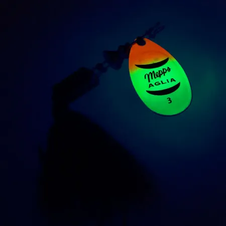 Mepps Aglia 3 dressed Fluo UV Lippa, Fluo, 7.3g, UV-pinnoite, #10431