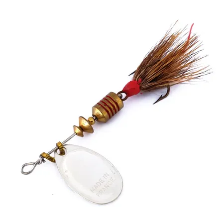 Mepps Aglia 1 Dressed Lippa, Musta / Valkoinen, 3.5g, Karvakoukku, #10433