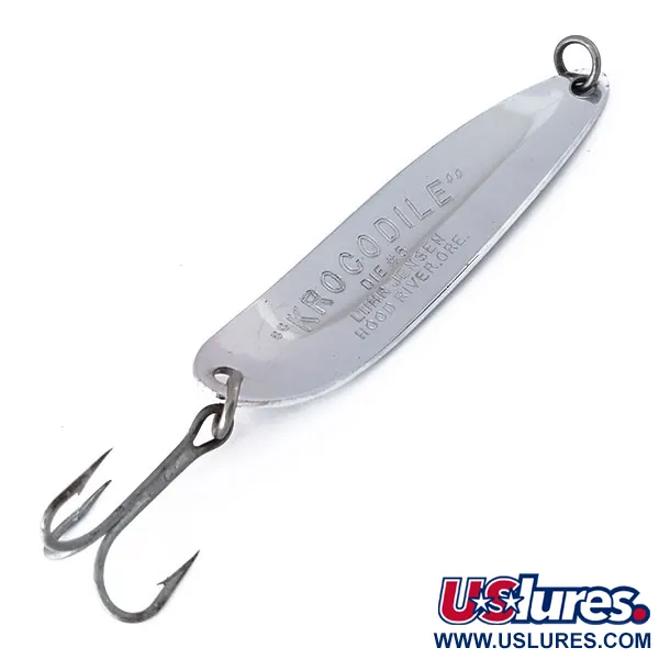 Luhr Jensen Krocodile Die #5 Lusikka, Nikkeli/Vihreä, 21g, Prisma, #10472