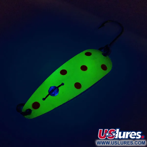 Eppinger Red Eye Evil Eye UV Lusikka, Kelt/Pun, 6g, UV-hohto, #10496