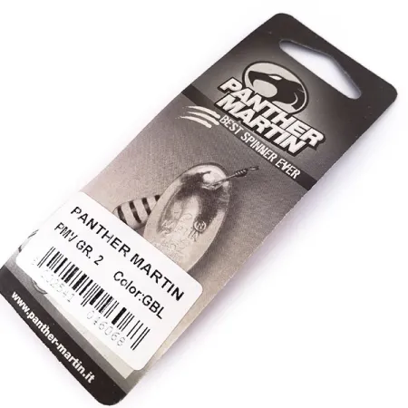 Panther Martin 2 Con Punti Lippa, Kulta / Sininen, 2.5g, Pilkut, #10550