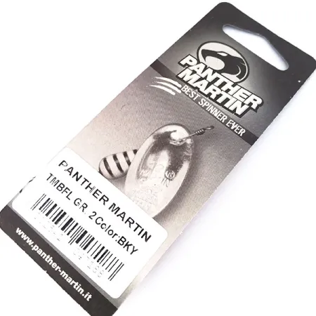 Panther Martin 2 Con Punti Lippauistin, Black/Yellow, 2,5g, Inline-lehti, #10552