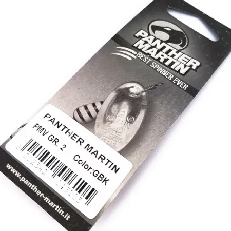 Panther Martin 2 Con Punti Lippa, Kulta/Musta, 2.5g, In-line, #10561