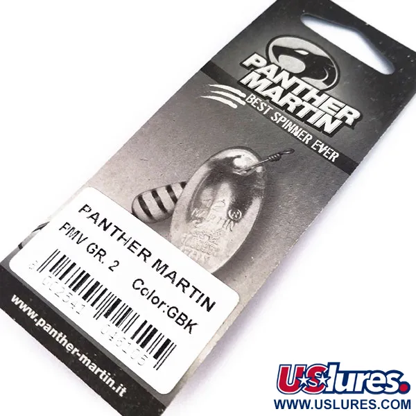 Panther Martin 2 Con Punti Lippa, Kulta/Musta, 2.5g, In-line, #10561