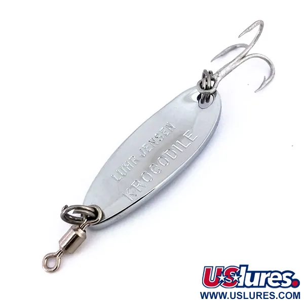 Luhr Jensen Krocodile, 7g, Nikkeli / Sininen, Lusikkauistin #15647