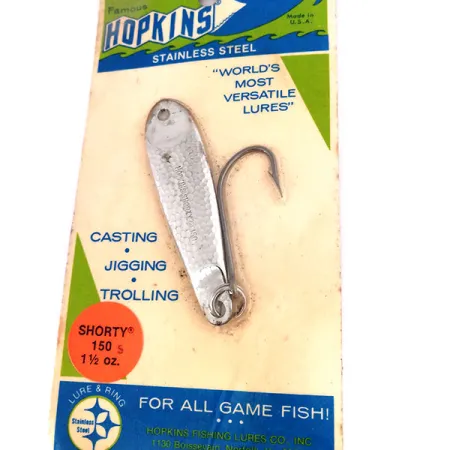 Hopkins shorty 150 Jig Lure, Vasaroitu nikkeli, 42g, Yksöiskoukku, #10617