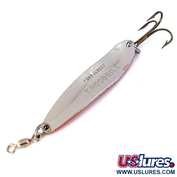 Luhr Jensen Krocodile Die #4 Uistin, Nikkeli/Oranssi, 14g, UV, #10625