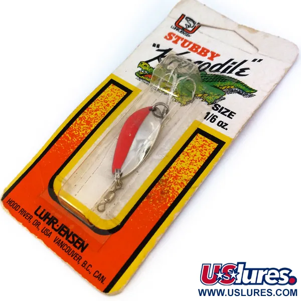 Luhr Jensen Lil' Kroc Lusikka, Punainen/Kromi, 3.5g, Leveä Malli, #10656